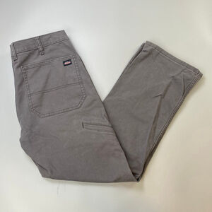 Dickies Pants Men’s 32 Grey Canvas Workwear Grunge Revival Y2K Utility Stretch